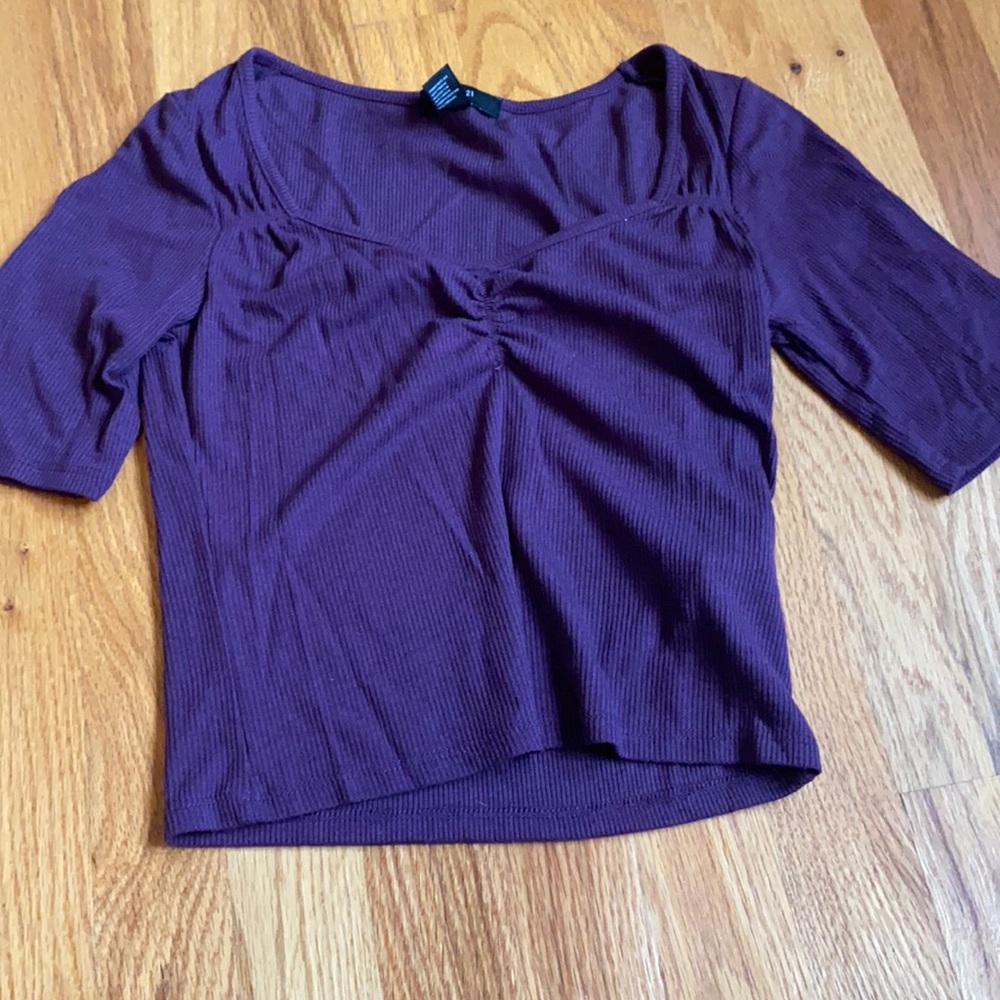 Purple short sleeve top